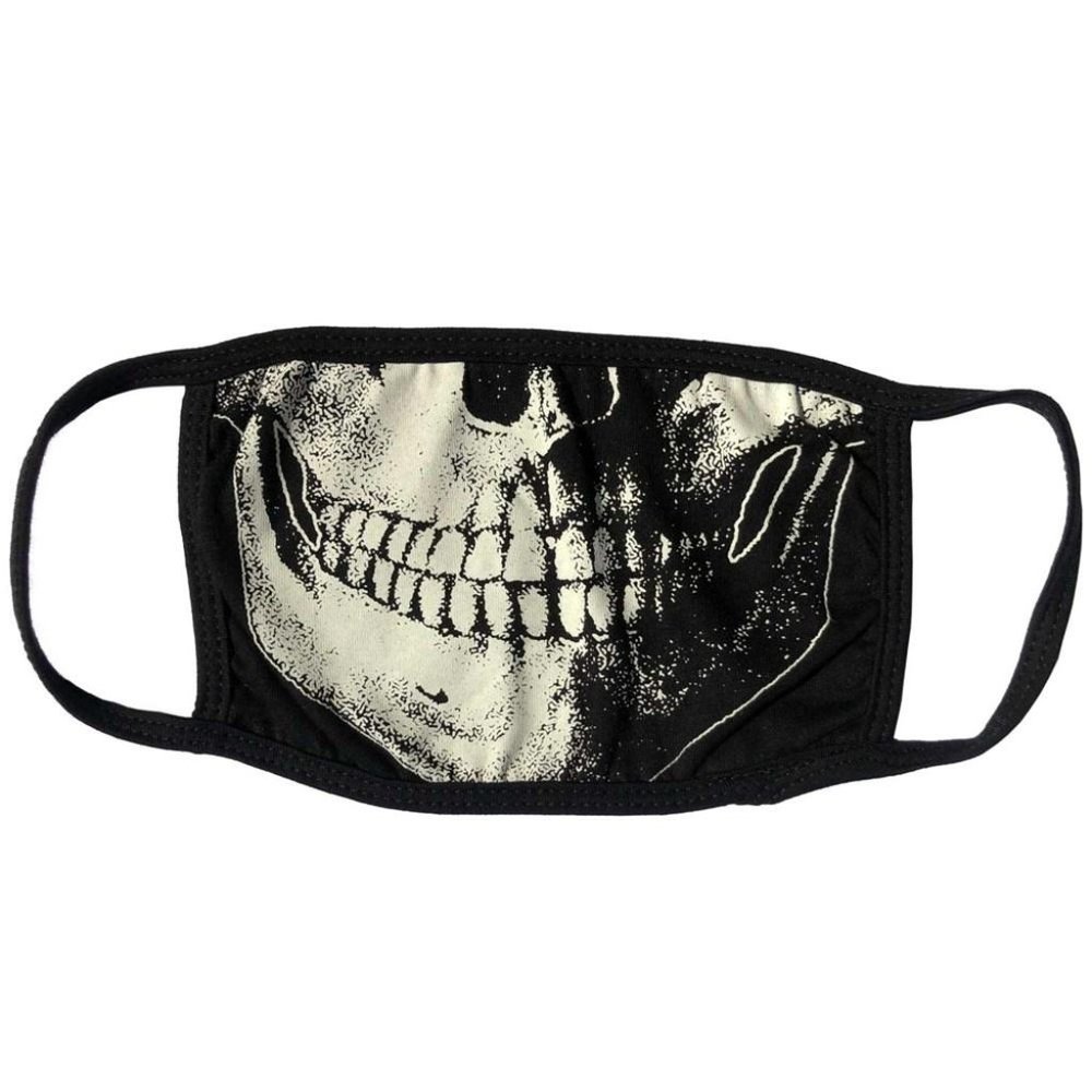 Stay Safe Skull Death White Face Mask